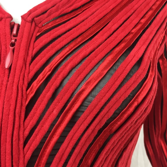 Alexandra Rosati 8 stretch ribbon zip jacket - Picture 6 of 8